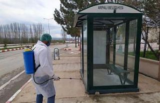 Arpalı’da dezenfeksiyon mesaisi