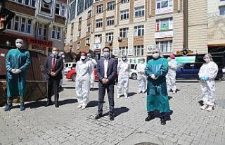 Artvin’de berber ve kuaförlere Covid-19 testi yapıldı