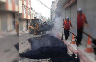 Asfalt yama çalışmaları sürüyor
