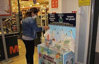 Askıda gıda kampanyası yardıma muhtaçların umudu...