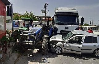 Bafa’da zincirleme trafik kazası: 2 yaralı