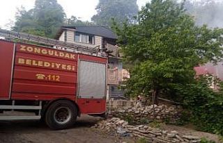 Bahçede yakılan otlar ifaiyeyi harekete geçirdi