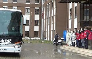 Bartın’da karantina süreleri tamamlanan gurbetçiler...