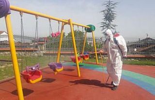 Başiskele’de parklar çocuklar için hazırlandı