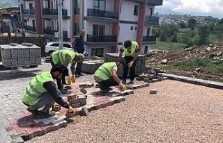 Başiskele’ye yeni parke yollar yapılıyor