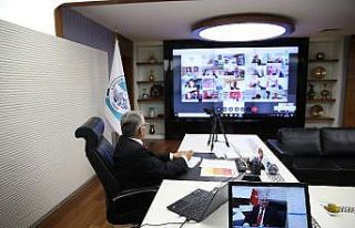 Başkan Büyükkılıç, ilçe belediye başkanları...