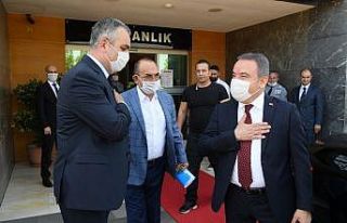 Başkan Esen, Böcek ve Başaran’ı ağırladı