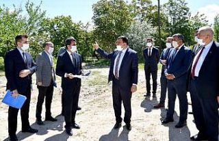 Başkan Gürkan, Tecde - Bostanbaşı yolunda inceleme...