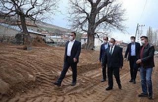 Başkan Yalçın Koçcağız’da incelemelerde bulundu