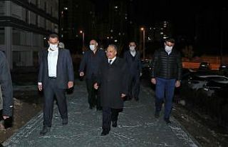 Başkan Yalçın’ın gece mesaisi