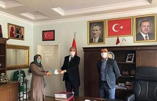 Belediye personeline maske