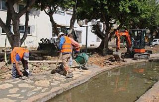 Büklüdere Parkında hummalı çalışma