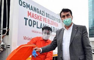 Bursa’da atık maske ve eldivenler için özel ekip...