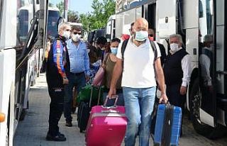 Bursa’da karantinası biten 437 vatandaş yurttan...