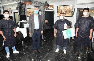 Büyükşehir’den berber ve kuaförlere hijyen malzemesi