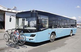 Büyükşehir’den, otobüslere bisiklet taşıma...