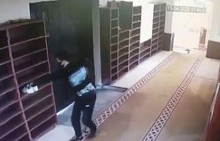 Cami hırsızını elindeki dövme ele verdi