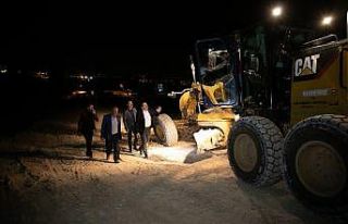 Canpolat yol yapım çalışmalarını inceledi