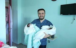 Çaycuma’da yılın ilk tek yumurta ikizleri dünyaya...