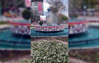 Çinili-çiçekli vazo