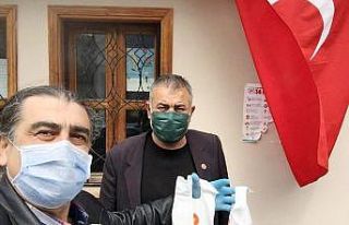Cumhurbaşkanlığı dezenfektan paketleri Mudanya’da...
