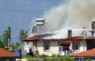 Dalyan’da ikamet yangını