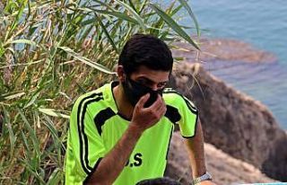 Denize girmeye gelip ceza yiyen gencin baba korkusu:...