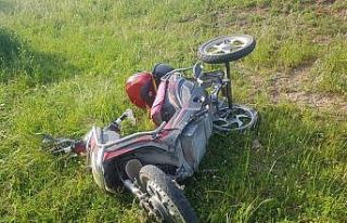 Devrilen motorun altında kalan yaşlı adan hayatını...