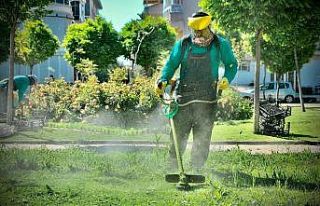 Didim’de parklarda temizlik çalışmaları sürüyor