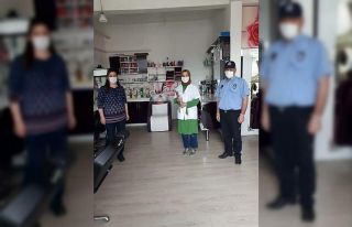 Dumlupınar’da berber ve kuaförler denetlendi