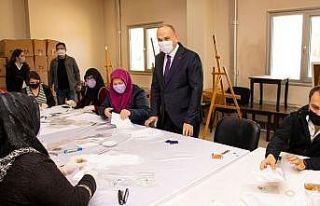 Düzce’de Belediyesinin hedefi 1 milyon maske üretmek