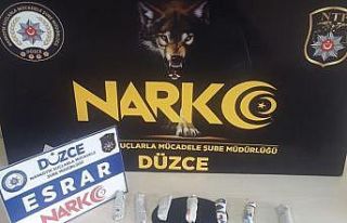 Düzce’de polisten uyuşturucu operasyonu
