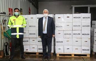 Ergene Belediyesi’ne erzak desteği sürüyor