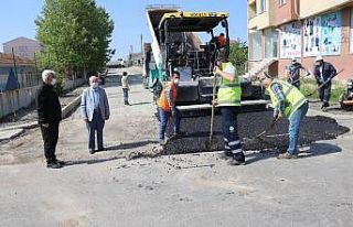 Ergene’de asfaltlama çalışmaları sürüyor