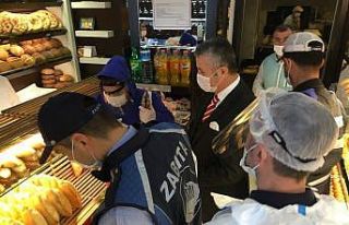 Eyüpsultan’da fırınlara korona virüs denetimi