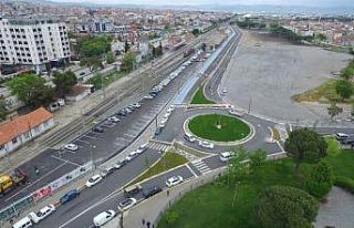 Gar yolu yeşile büründü