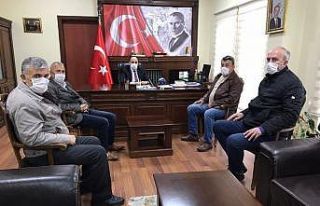 Gazeteciler Kaymakam Vedat Yılmaz’ı ziyaret ettiler