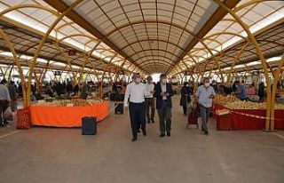 Gediz protokolü pazaryerini denetledi