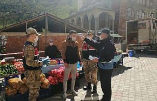 Giresun’da korona virüs denetimleri devam ediyor