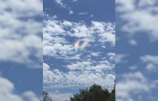 Gökyüzünde aniden ortaya çıkan gizemli ışık...