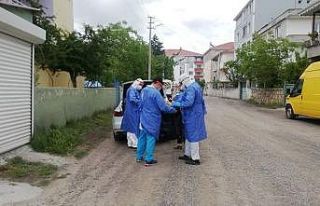 Gölbaşı ilçesinde filyasyon ekibi tarama testleri...