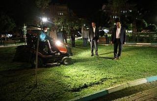 Haliliye parklarında yeşillendirme çalışmaları