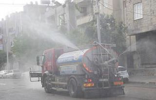 Haliliye’de cadde ve sokaklar yıkandı
