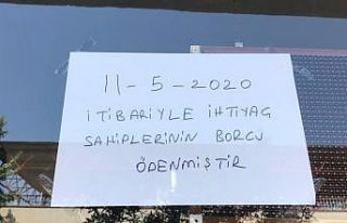 Hayırsever tarafından 17 marketin veresiye defteri...