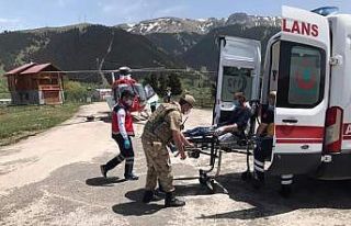 Helikopter ambulans bu kez mantardan zehirlenen hasta...