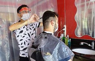 Hisarcıklı berber ve kuaförler iş yerlerini 1...