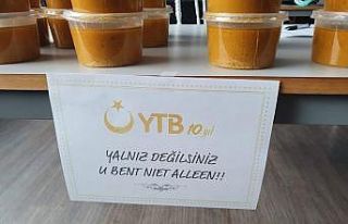 Hollanda’da yaşlı ve ihtiyaç sahiplerine YTB...