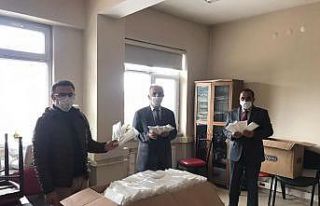 Horasan Kaymakamı Caner ve Başkan Aydın Maske Üretim...