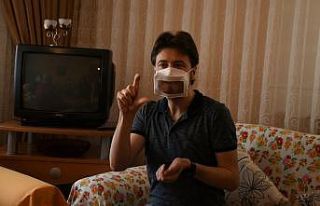 İşitme engellilere özel maske üretildi