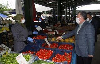 Isparta’da ilk kez kurulan pazarda fiyat denetimi...